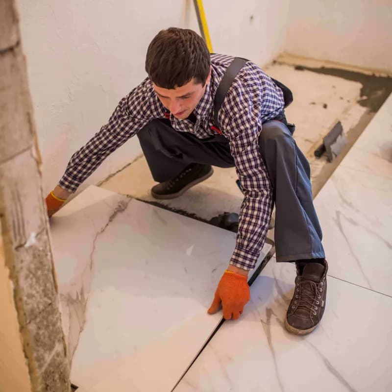 Posa piastrelle - granito, terracotta