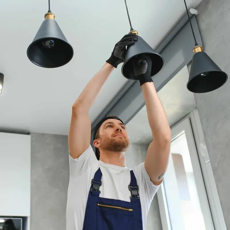 Installation d'un luminaire